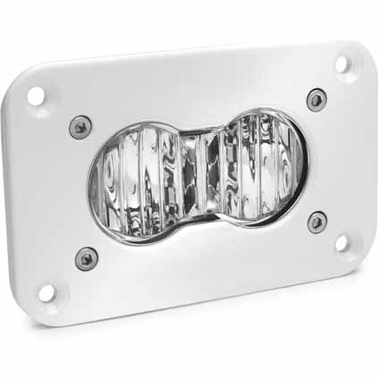 Baja Designs S2 Pro Flush Mount Wide Cornering Pattern White LED Work Light - Clear