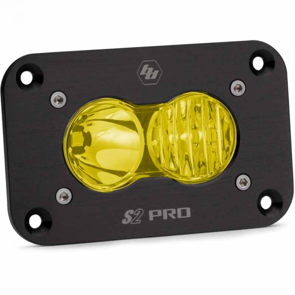 Image 1 for Baja Designs 481013 S2 Pro Flush Amber Driving/Combo LED Pod Light