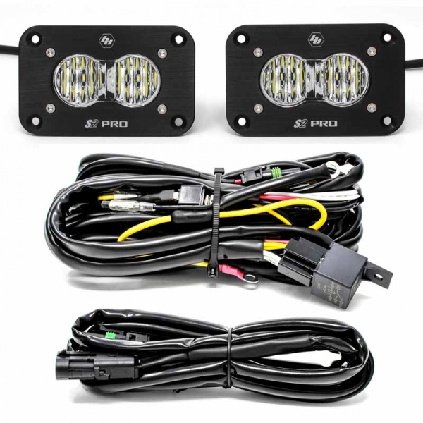 Image 1 for Baja Designs 487807 S2 Pro Flush Wide LED Light Pod Reverse Kit