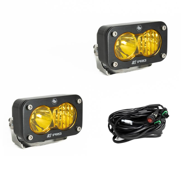 Image 1 for Baja Designs 487813 S2 Pro Amber Driving/Combo LED Pod Light - Pair