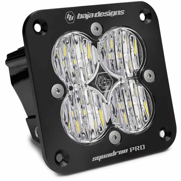 Image 1 for Baja Designs 491005 Squadron Pro Flush Mount Clear Wide LED Pod Light