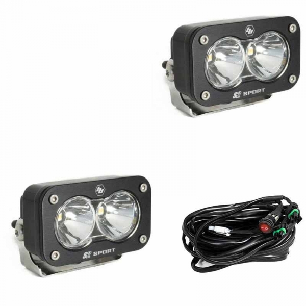 Image 1 for Baja Designs 547801 S2 Sport Clear Spot LED Pod Light
