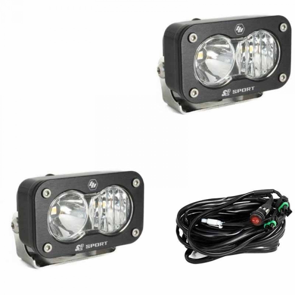 Image 1 for Baja Designs 547803 S2 Sport Clear Driving/Combo Pattern LED Pod Light
