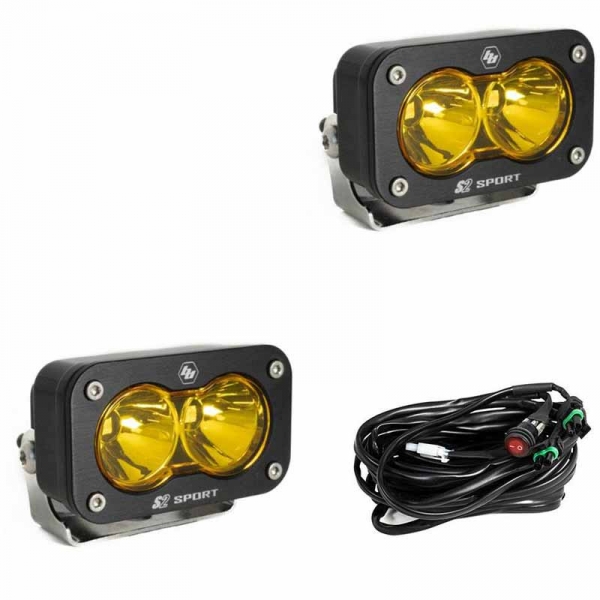 Image 1 for Baja Designs 547811 S2 Sport Amber Spot LED Pod Light