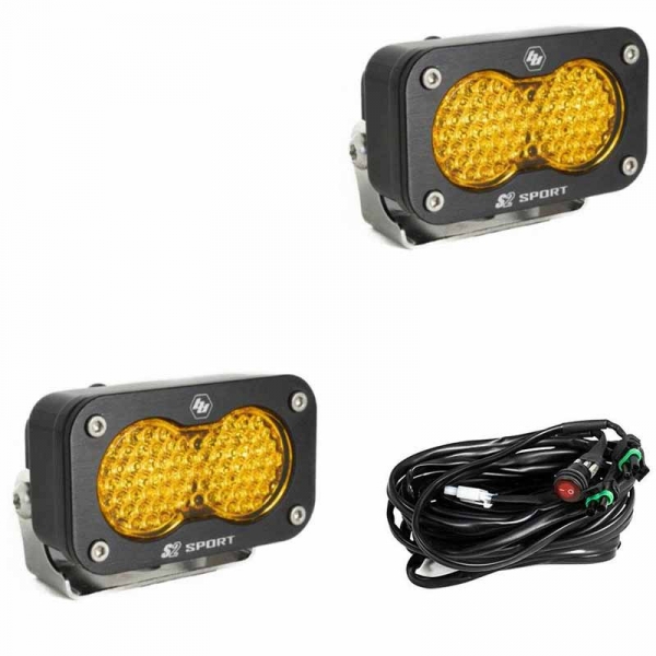 Image 1 for Baja Designs 547816 S2 Sport Amber Work/Scene LED Pod Light