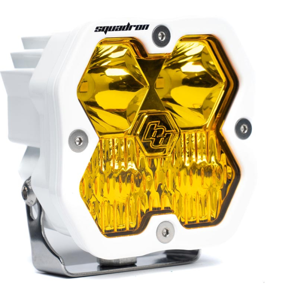 Image 1 for Baja Designs Squadron 2.0 Sport Amber Driving/Combo LED Auxiliary Light Pod 55-0013-WT-2