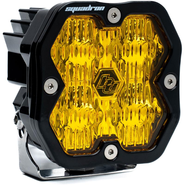 Image 1 for Baja Designs Squadron 2.0 Sport Amber Wide Cornering LED Auxiliary Light Pod 55-0015-2