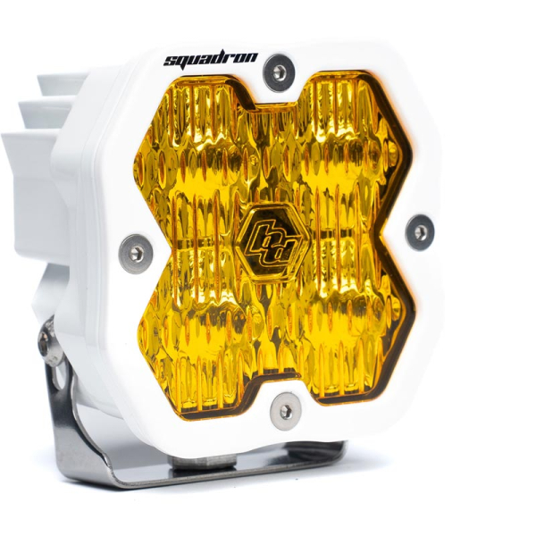 Image 1 for Baja Designs Squadron 2.0 Sport Amber Wide Cornering LED Auxiliary Light Pod 55-0015-WT-2