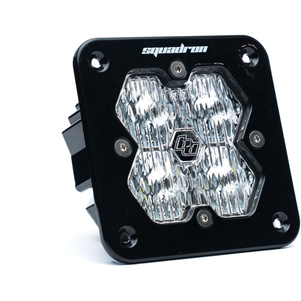 Image 1 for Baja Designs Squadron 2.0 Sport Clear Wide Cornering Flush Mount LED Auxiliary Light Pod 55-1005-2