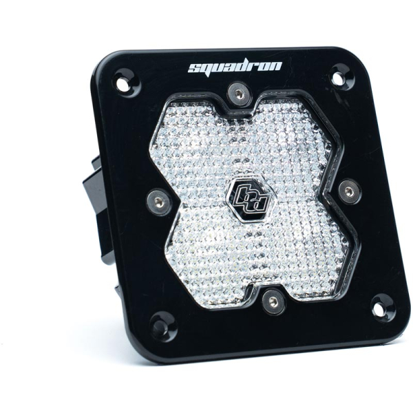 Image 1 for Baja Designs Squadron 2.0 Sport Clear Work/Scene Flush Mount LED Auxiliary Light Pod 55-1006-2
