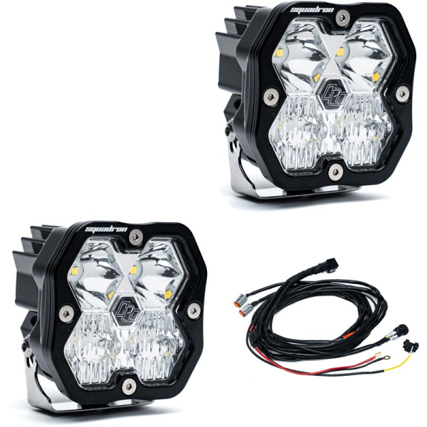 Image 1 for Baja Designs Squadron 2.0 Sport Clear Driving/Combo LED Auxiliary Light Pod - Pair 55-7803-2