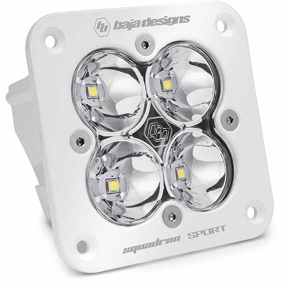 Image 1 for Baja Designs 551001WT Squadron Sport Flush Clear Spot LED Pod Light