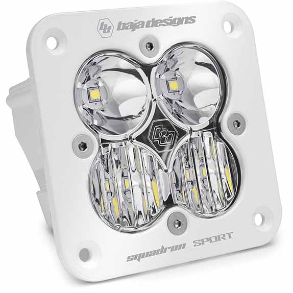 Image 1 for Baja Designs 551003WT Squadron Sport Combo Beam LED Flush Mount Light