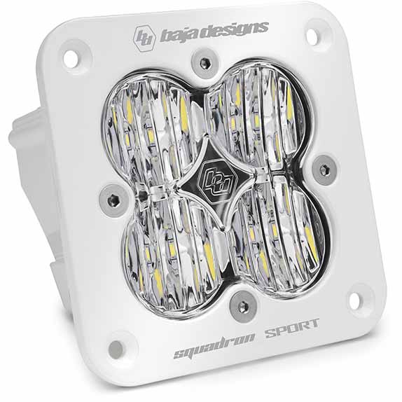 Image 1 for Baja Designs 551005WT Squadron Sport Flush Clear Wide LED Pod Light