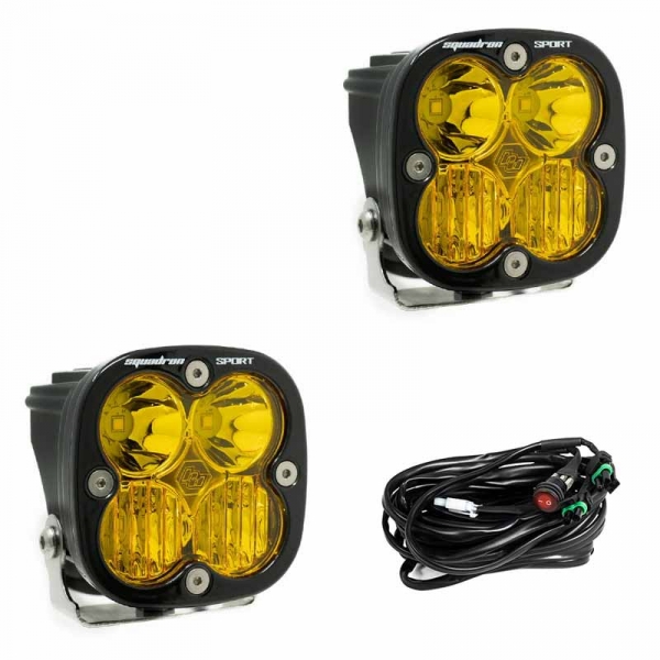 Image 1 for Baja Designs 557813 Squadron Sport Amber Combo Beam LED Pod Light