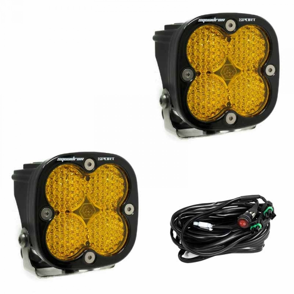 Image 1 for Baja Designs 557816 Squadron Sport Amber Work/Scene LED Pods - Pair