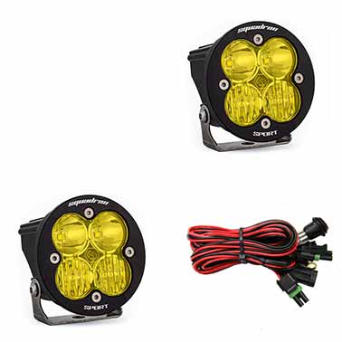 Image 1 for Baja Designs 587813 Squadron-R Sport Amber Combo LED Pod Light - Pair