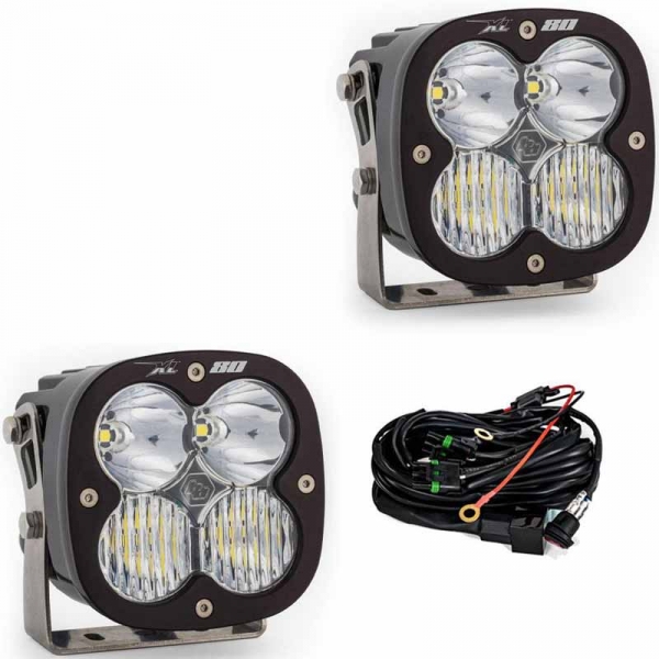 Image 1 for Baja Designs 677803 XL80 Clear Driving/Combo LED Pod Light - Pair