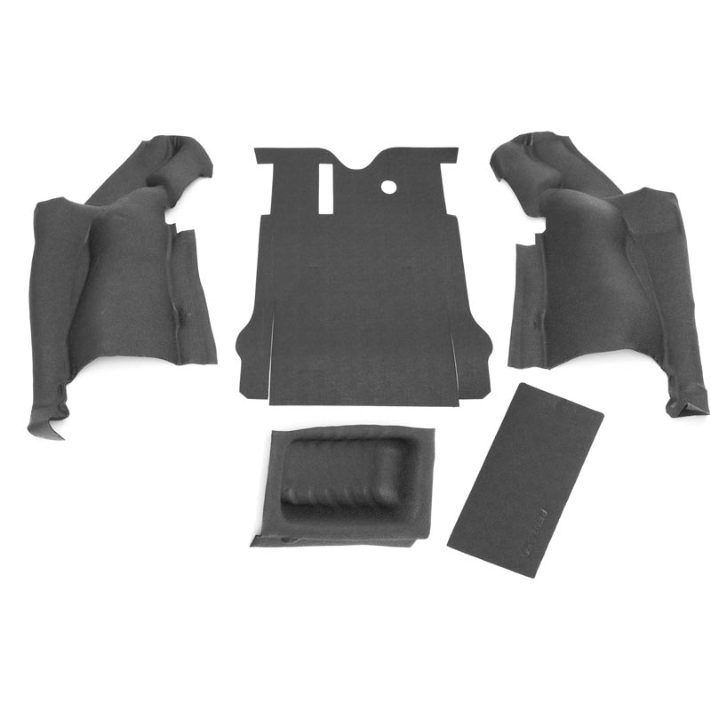 BedRug BTJK07R2 Bedtred Rear Cargo Liner Kit (5Piece) XDP