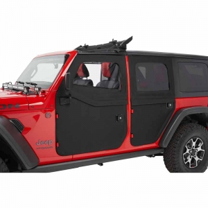 Bestop 51751-35 Rear Full 2-Piece Fabric Doors - Black Diamond | XDP