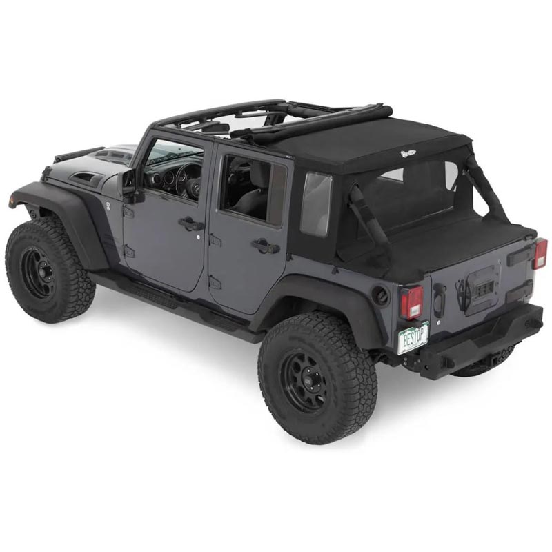 Bestop 5390017 Halftop Soft Top Black Twill XDP