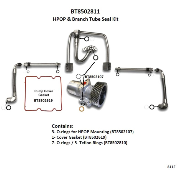 【SALE／10%OFF Bostech BT8502811 Tube Branch (HPOP) Pump Oil Pressure High クラブ