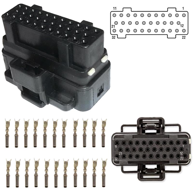 Bostech WH02703 Fuel Injector Control Module (FICM) Connector X3 XDP