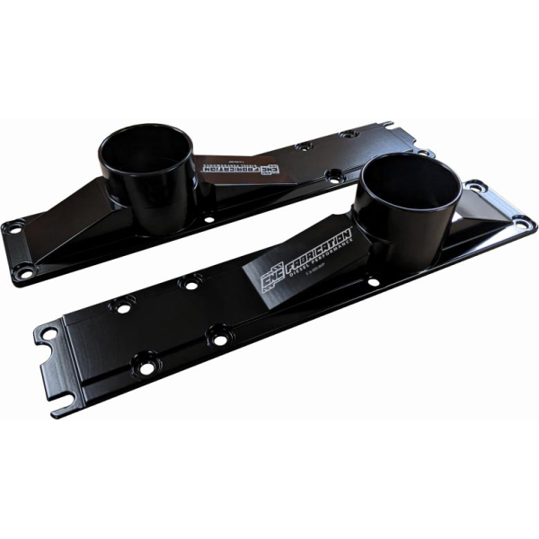 Image 1 for CNC Fabrication 3" Billet Intake Plenum (10-Bolt) - Black 423009