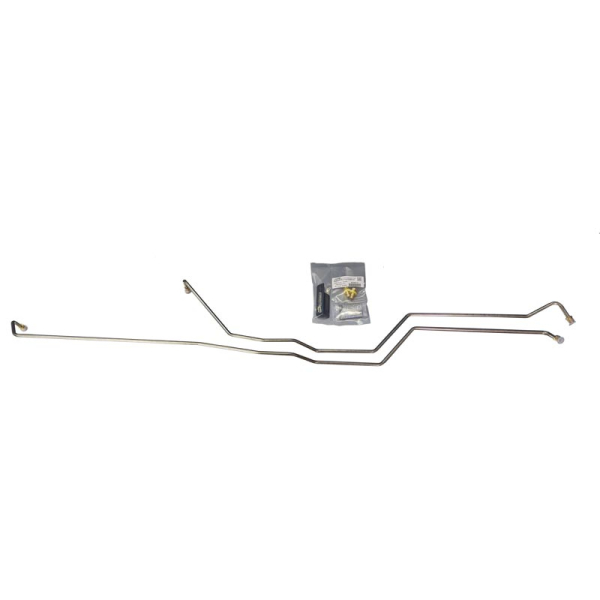 Image 1 for CNC Fabrication 425005 E4OD Transmission Cooler Line Kit (5/16" Barbs)