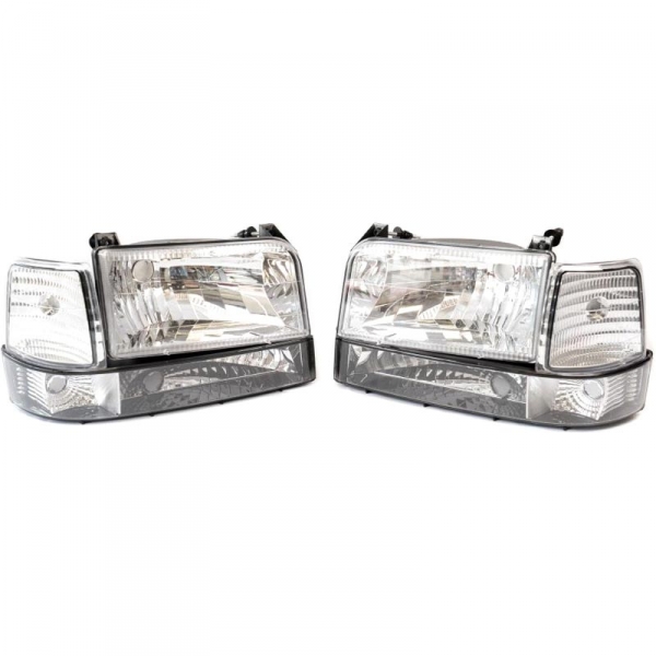 Image 1 for Complete Performance Six Piece Clear Headlights (Pair)