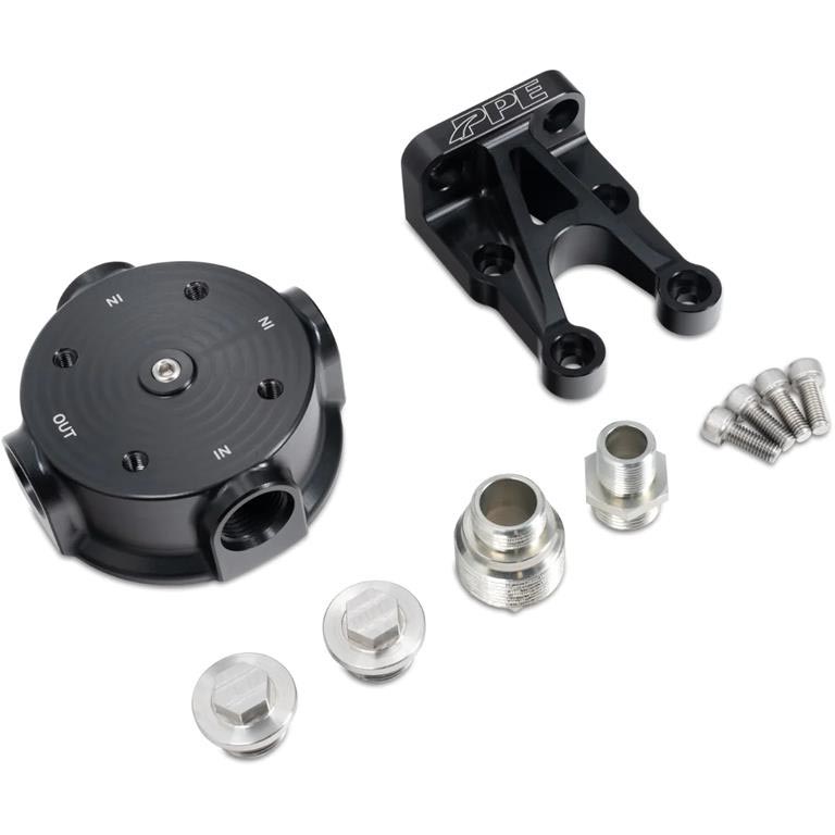 PPE 114002100 Aluminum Billet Remote Oil Filter Mount Kit XDP