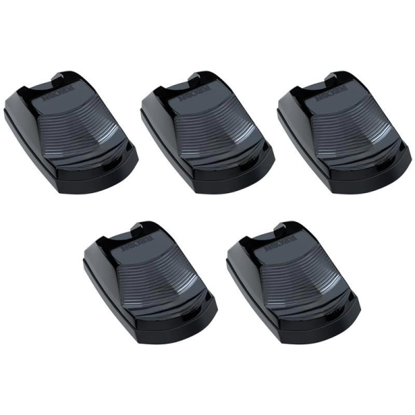 Image 1 for Recon 264343BKHPAM Smoked Lens 2-Way Facing Amber LED Cab Lights