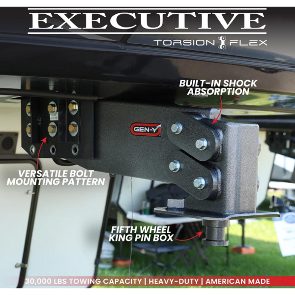 グランピング用ラック Gen-Y Hitch GH-8071 Executive 30K Fifth Wheel King Pin Box (Rhino