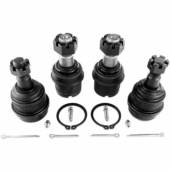 Apex Chassis KIT101K Extreme Duty Upper & Lower Knurled Ball Joint Kit XDP