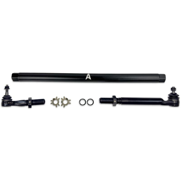 Image 1 for Apex Chassis Steel Extreme Duty Drag Link Assembly (Black) KIT387-STL