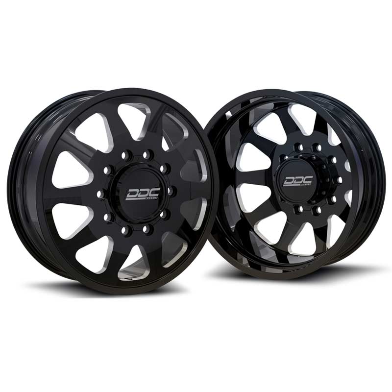 DDC Wheels 02BM2250812 The Ten Dually Wheel Set Black/Milled XDP