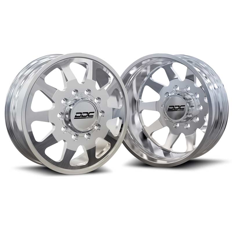 DDC Wheels 02PL1652812 The Ten Dually Wheel Set Polished XDP
