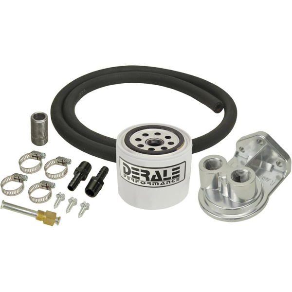 Image 1 for Derale 13090 Remote Transmission Filter Kit (3/8" NPT Ports Up)