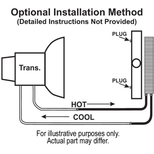 Derale 13633 13-Row Series 9500 Plate & Fin Transmission Cooler