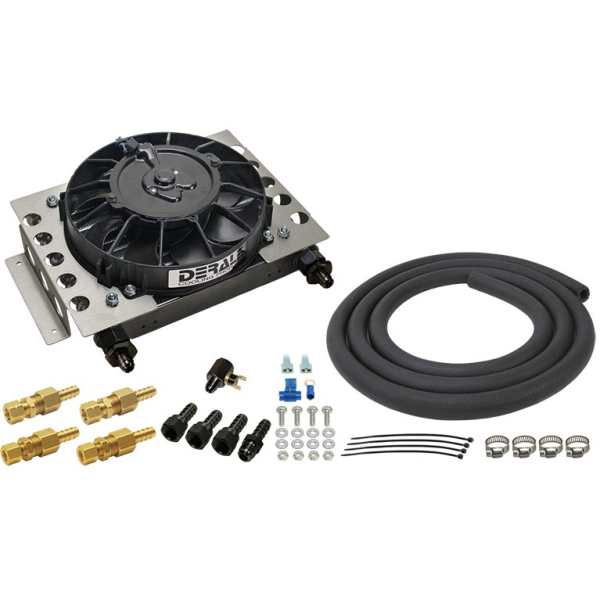 Image 1 for Derale 13950 15-Row Atomic-Cool Plate & Fin Transmission Cooler (-6AN)