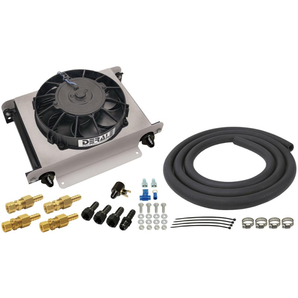Derale 13960 25-Row Hyper-Cool Remote Transmission Cooler Kit