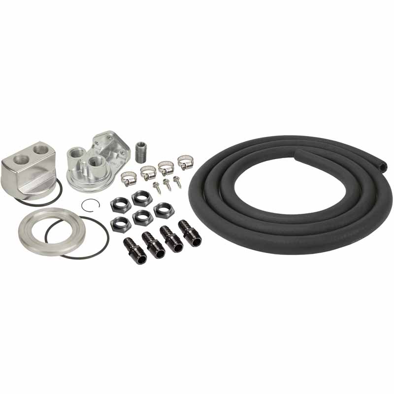 Derale 15748 Engine Oil Filter Relocation Kit (1/2" NPT Ports) XDP