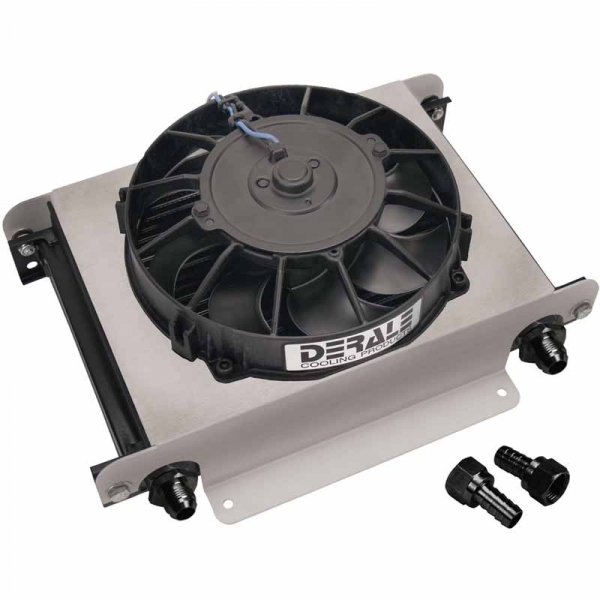 Derale 15860 25-Row Hyper-Cool Remote Cooler (-8AN) | XDP