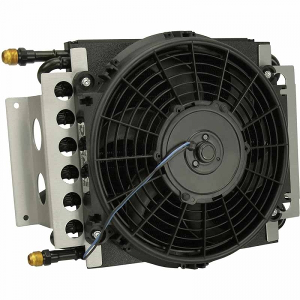 Derale 15900 16-Pass Electra-Cool Remote Transmission Cooler (-8AN