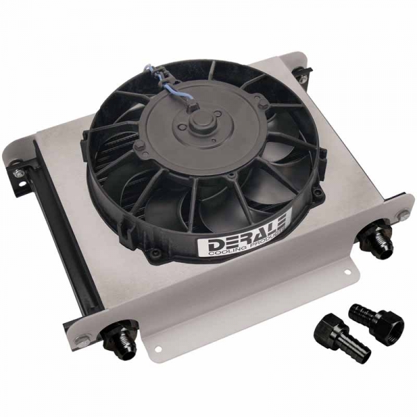 Derale 15960 25-Row Hyper-Cool Remote Transmission Cooler Kit