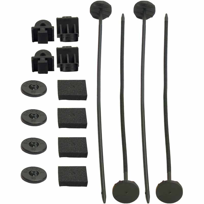 Derale 16744 Electric Fan Mounting Kit (Plastic Rods/Pads) XDP