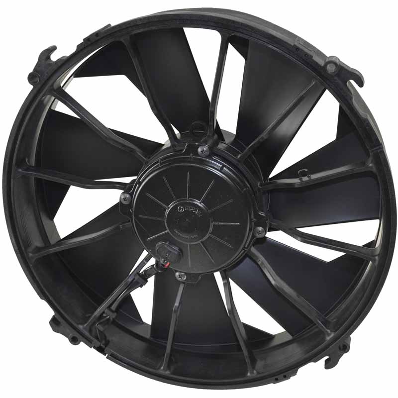 Derale 16924 12" HO Single RAD Pusher/Puller Fan & Standard Mount Kit XDP