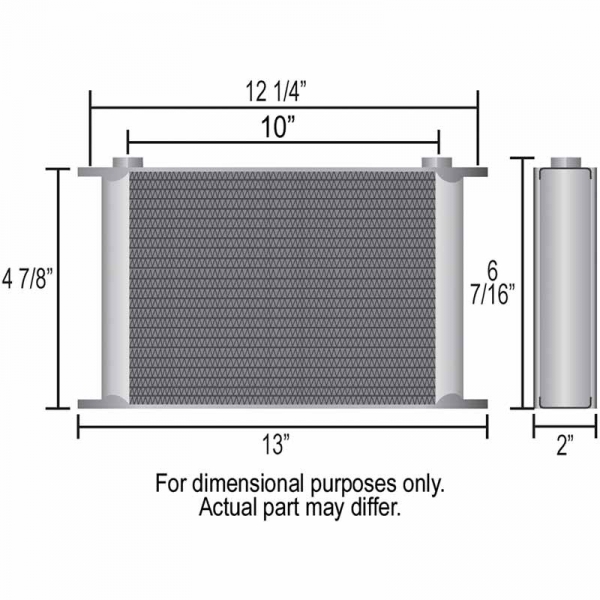 Derale 53408 34 Row Core Stacked Plate Cooler Kit