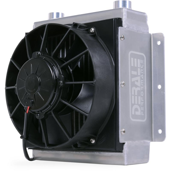 Image 1 for Derale 65861 18-Row Hi-Flow Racing Fluid Cooler With Single Fan
