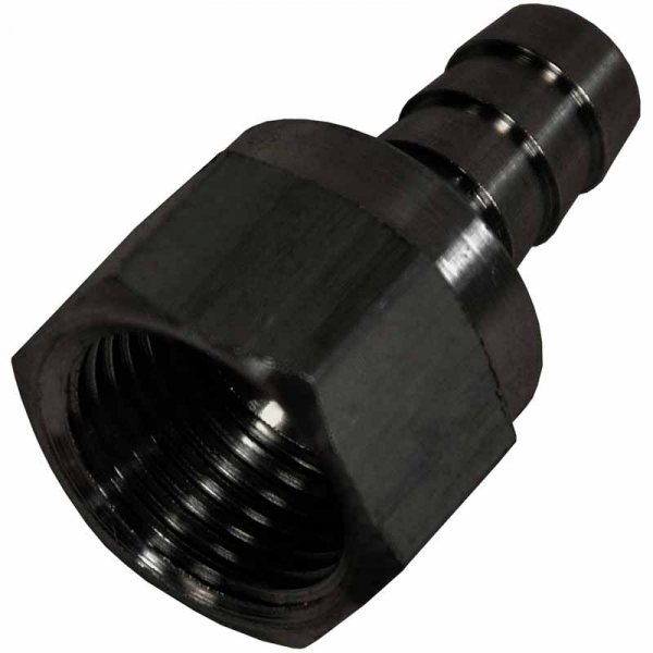Derale -6AN female Swivel x 3/8'' Hose Barb Fitting Derale -6AN female Swivel x 3/8'' Hose Barb Fitting